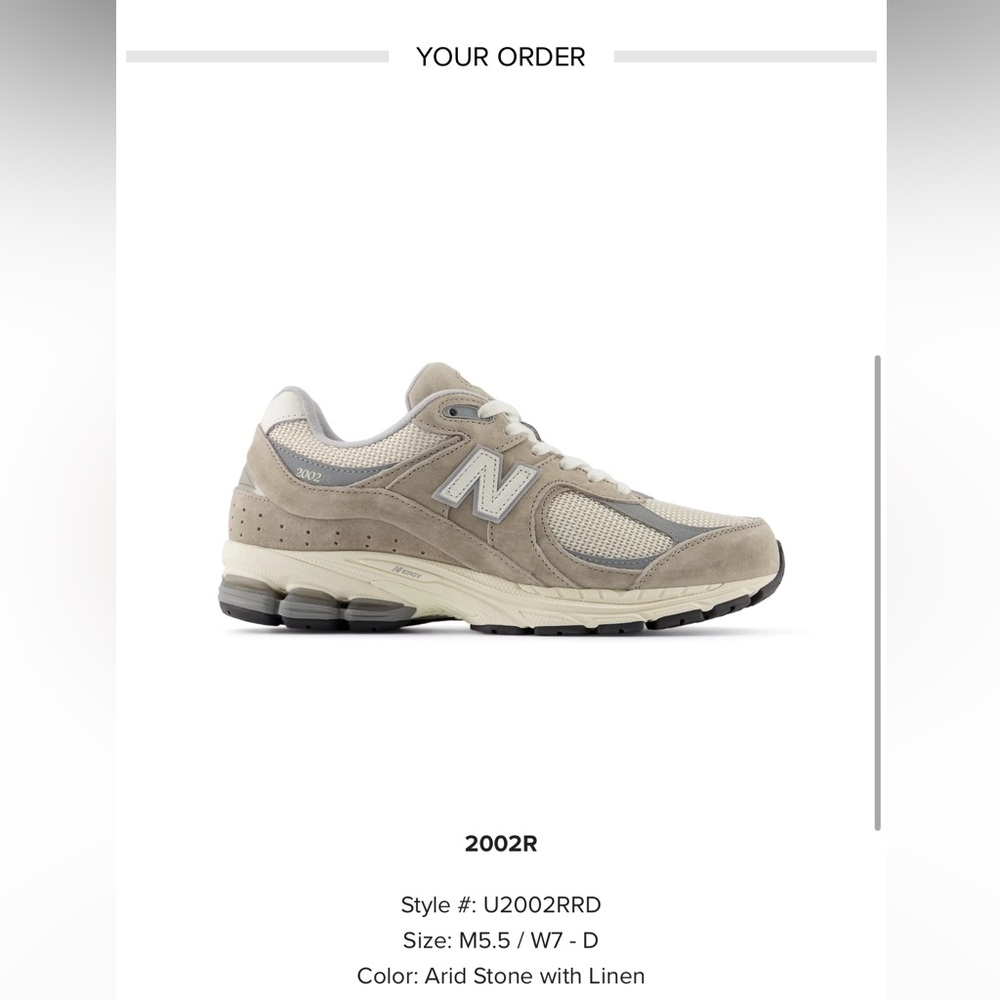 New Balance 2002r, women’s 7, Grey, New!